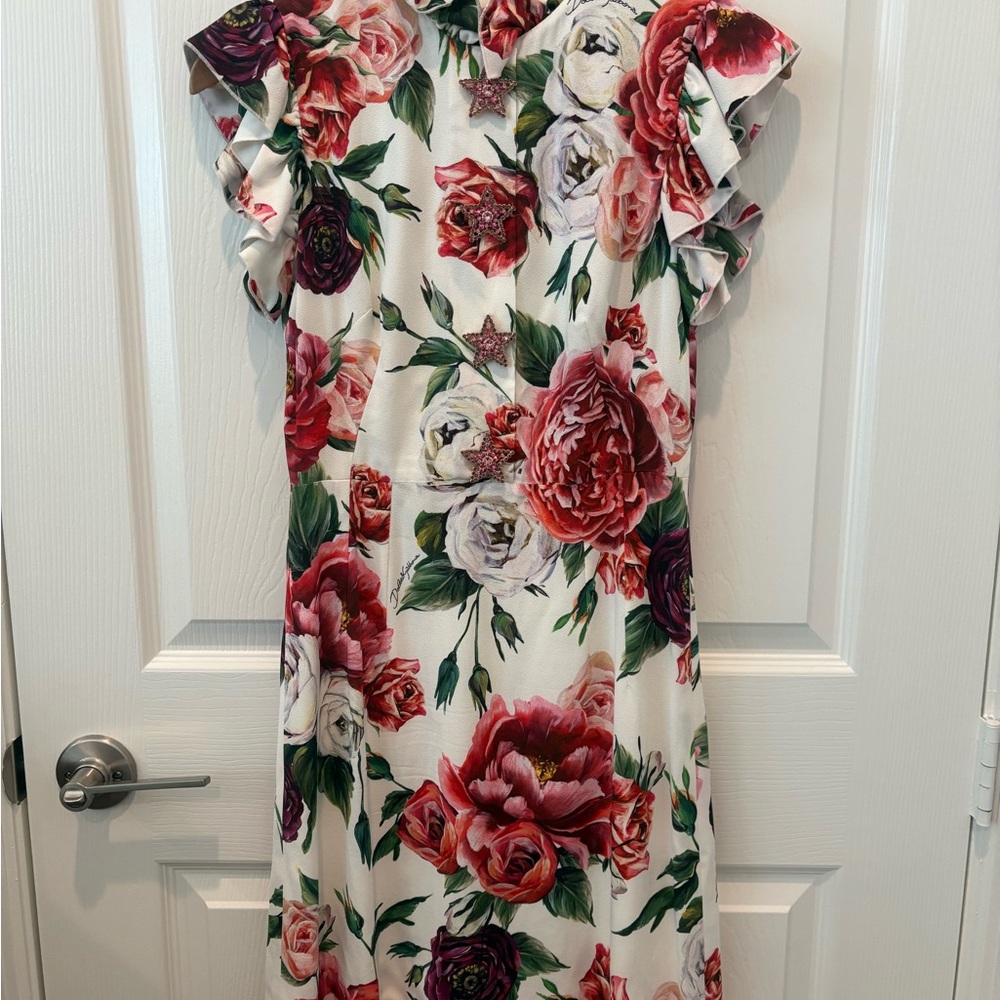 Dolce & Gabbana Multicolor Floral Mini Dress - Picture 3 of 9